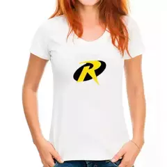 Imagem do Camiseta de super-herói com Batmans Sidekick para homens e crianças, quadrinhos, logotipo Robin, moda Harajuku, camiseta clássica