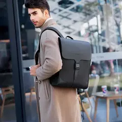 Mochila repelente de água Mark Ryden para homens, mochila escolar coreana, bolsa de negócios leve, 15.6";;VERDADEIRO;;"MR 1611 Black 1,One Sizes - Wolf Magazine