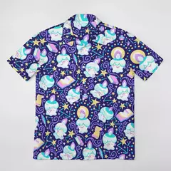 Camiseta havaiana masculina de manga curta, estampa de ovelha 3D, roupas de praia soltas, camisas grandes, verão - comprar online