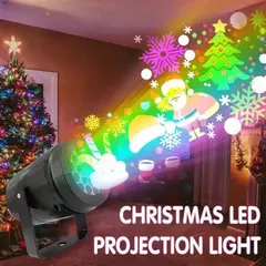 Luzes LED Do Projetor Do Floco De Neve, Lâmpada De Projeção Interior, Holofotes Giros, Dia Das Bruxas E Festival De Natal, 16 Padrões - loja online