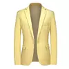 Jaqueta casual de blazer masculino, vestido de noiva do noivo, roupa justa, banquete, de alta qualidade, social, grande, 5XL, primavera