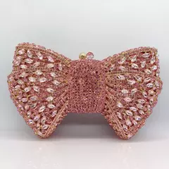 Mais novo strass verde/preto bolsa de embreagem arco luxo diamante feminino vermelho noite embraiagens sacos casamento nupcial saco pedras bolsas - comprar online