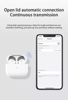 Imagem do Original ar pro verdadeiro sem fio bluetooth fones de ouvido som alta fidelidade baixa latência redução ruído para iphone android