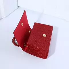 Bolsa leve bordada para mulheres, bolsa de luxo com corrente de sling, sensação alta, vestido de festa de casamento