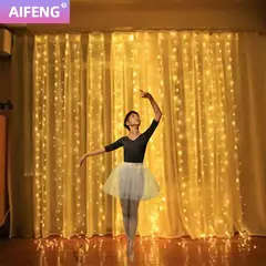 Cortina LED Fairy Lights, Natal Icicle Lights, festa de quarto, jardim, decoração do casamento da família, 220V - loja online