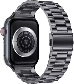 Bracelete de Aço Inoxidável para Apple Watch, Pulseira de Luxo, Série 6, 5, 4, 3, 2, SE, 44mm, 42mm, 40mm, 45mm, 41mm, ultra 2, 49mm - loja online
