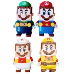 Super mario bros luigi figura de ação montado modelo brinquedos marca caixa bonecas crianças mão presente do feriado presentes aniversário spiderman - comprar online