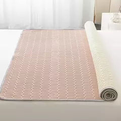 Tapete e fronha de látex espesso macio, Conjunto de cama liso, Lençol Cool Feeling, Capa de colchão de resfriamento, Verão, 2 pcs, 3pcs