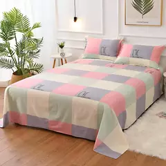 Imagem do Lençol de cama de alta qualidade cor sólida, folha plana, gêmeo, completo, rainha, king size, Skin-Friendly, Soft Top, sem capas de travesseiro, 1pc