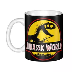 Dinossauro personalizado World Jurassic Park Canecas DIY Horror Movie Ceramic Ch - loja online
