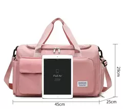 Weekender Overnight Duffle Bags com compartimento de sapato para mulheres, Carry On Travel Bag, Saco de ginástica de grande capacidade