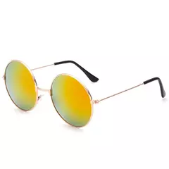 FOENIXSONG-Óculos de Sol Gradiente Redondo para Homens e Mulheres, Pilot Sunglasses, Fashion - Wolf Magazine