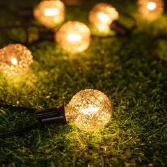 Conectável Diamond Outdoor Light Guirlanda, impermeável Jardim Fairy Lights, Natal Decorativo String Light, E12, 220V, G40 - comprar online