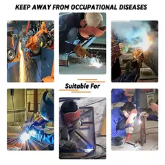 Capacete de soldagem/máscara facial camaleão grande ângulo clássico, soldagem com escurecimento automático solar, soldagem a arco grande, moagem e corte - Wolf Magazine