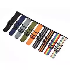 Pulseira de Nylon para Apple Watch Band, Pulseira Esportiva, iWatch Series 9, 8, 7, 6, 5, 4, SE, Ultra 2, 44mm, 40mm, 45mm, 41 milímetros, 42 milímetros, 49 milímetros