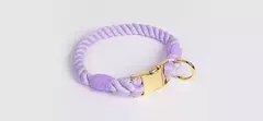 Coleira de cachorro arco-íris para animais de estimação, coleira para treinamento de caminhada com fivela de metal para cinto grande, médio e pequeno, coleira de algodão para cães