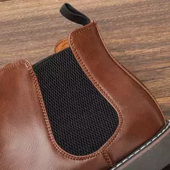 Chelsea botas para homens, sapatos de marca, retro, confortável, moda, tamanho 40-46