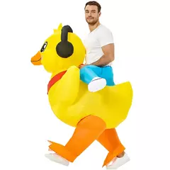 Adulto galo inflável traje engraçado unicórnio elk animais terno inflável halloween carnaval meio corpo explodir terno para cosplay - comprar online