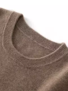 Pulôver de lã merino para homens, 100% lã pura, gola O, manga longa, malha de cashmere, roupas femininas, graça, primavera e outono - comprar online