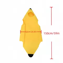 Adulto crianças unisex engraçado banana cosplay traje terno amarelo halloween fruta fantasia festa festival vestido de dança traje