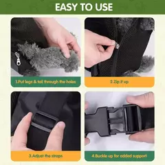 Imagem do Mochila frontal ajustável para transportar cães, mochila para transportar animais de estimação, para cães pequenos, gatos e filhotes