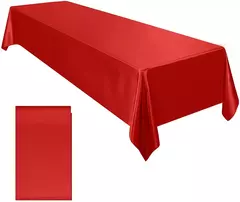 Imagem do Retângulo casamento cetim toalha de mesa 57x10 2 polegada brilhante suave cobertura de mesa de seda para banquete de casamento aniversário mesa de jantar decoração