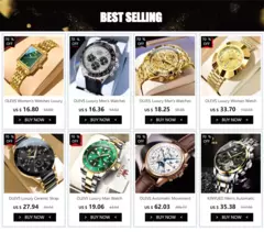 Olevs relógios femininos de luxo dourado aço inoxidável relógio feminino luminoso à prova d' água relógio de pulso de quartzo relógios de moda para mulheres na internet