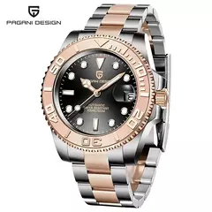 Pagani design esportes masculino relógio de pulso mecânico safira luxo relógio automático para homem aço inoxidável à prova dwaterproof água na internet