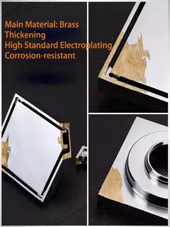 Tira Longa Invisível para Máquina De Lavar, Dreno De Piso De Latão, Cor Cinza De Metal, Chuveiro Do Banheiro