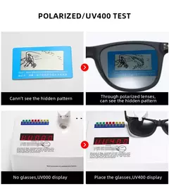 Óculos de sol quadrados clássicos polarizados para homens e mulheres, óculos de sol preto retrô antireflexo, moda masculina e feminina, verão - Wolf Magazine