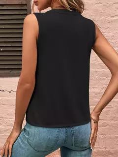 Blusas soltas, sem mangas, camisas grandes, tops femininos elegantes, monocromáticas, casuais, moda jovem, verão - Wolf Magazine