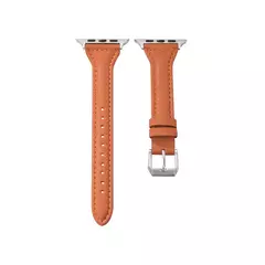 Pulseira de couro para Apple Watch, Banda, Pulseira, Ultra 9, 7, SE, 3, 4, 6, 8, 44mm, 40mm, 41mm, 42mm, 38 milímetros, 49 milímetros, 44 milímetros, 45 milímetros - comprar online