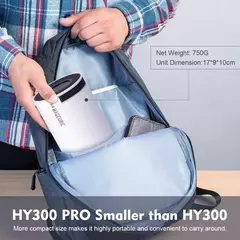 Magcubic-projetor hy300 pro, 4k, android 11, wi-fi duplo 6, 260ansi, allwinner h713, bt5.0, 1080p, 1280x720p, cinema em casa, ao ar livre - comprar online