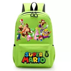 Mochilas Super Mario Bros para homens e mulheres, Saco Princesa Peach Luigi, Impressão Gráfica de Personagem de Cartoon, Mochila Kawaii, Mochilas escolares - comprar online