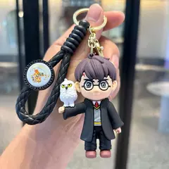 Harry potter chaveiro pingente figura bonito mágico pvc saco boneca potter ron weasley pingente casal carro chaveiro criança aniversário gif - comprar online