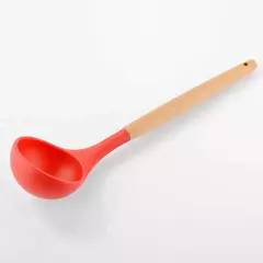 Produto comestível antiaderente silicone utensílios de cozinha turner espátula colher de madeira lidar com prático ferramenta de cozinha utensílios de cozinha - comprar online
