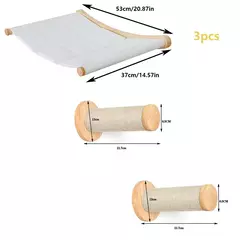 Prateleiras de escalada para gatos montadas na parede Casa para gatos Ponte para - loja online