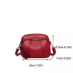 Cor sólida elegante rebite zíper bolsa de telefone móvel feminino simples cou