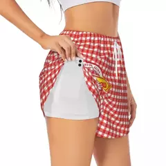 Pig coCHONOU-Shorts de Yoga de cintura alta para as Mulheres, alta Split Ginásio Atlético Workout Shorts, Quick Dry, peso leve - loja online