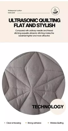 Topper de colchão à prova d'água com faixa elástica, protetor acolchoado, colcha, capa de colchão de inverno para cama de solteiro/duplo 140/160 - comprar online