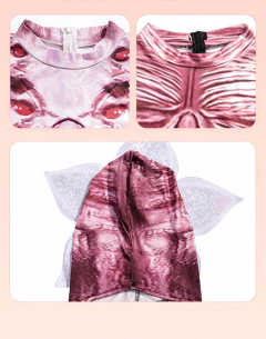 Cannibal flor halloween horror cosplay traje calças apertadas traje festa carnaval anime conjunto cos meninos meninas roupas novidade - Wolf Magazine