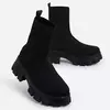 2024 outono inverno casal sapatos femininos de sola grossa casual tamanho grande vermelho malha botas curtas moda feminina botas tamanho 36-43