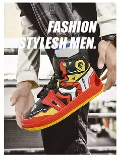EVA Anime Joint Limit Sapatos de cano alto estilo casal tênis de basquete masculino esportes casuais sola de borracha respirável sapatos de verão - Wolf Magazine