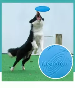 OUZEY-Brinquedos de disco voador resistentes à mordida para cães, Pet multifuncional, Brinquedos de treinamento de cachorros, Jogo interativo ao ar livre - comprar online
