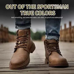 Sapatos de segurança indestrutível masculina, Botas de construção, Anti-Piercing e Smash, Proteção do trabalho, Trabalho, Impermeável na internet