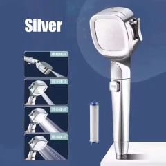 Cabeça de chuveiro pressurizada forte com filtro, grande fluxo, alta pressão, bocal portátil, doméstico, acessórios, 3 modos - loja online