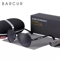 BARCUR-óculos de sol polarizados gradiente, óculos de sol masculino, óculos piloto feminino, mirror shades, memory design na internet