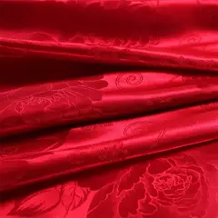 Imagem do High End Jacquard Bedding Set, Luxo, Europeu, Conjuntos de cama de casamento, Rainha, American Satin, Double Duvet Cover,