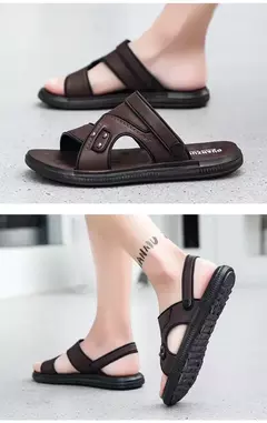 Sandália macia masculina, chinelos de luxo, chinelos de sala de estar masculino, sapatos para passear em casa, adulto, 2024