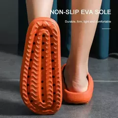 Eva sola grossa 4cm chinelos de praia nuvem-como conforto uso doméstico casal altura crescente interior cor sólida sandálias de verão - comprar online